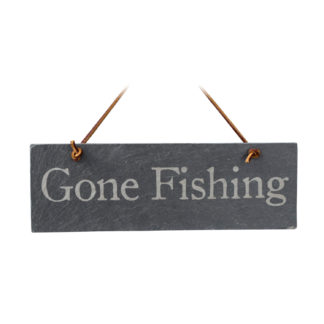 Slate Gone Fishing Sign – River Slate Co.
